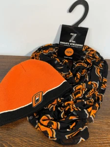 Zoozatz fesselnde Unisex schwarz orange OSU Cowboys Beanie Mütze Infinity Schal Se - Bild 1 von 6