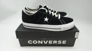 Converse One Star Foundational Suede Low Top Sneakers Black 171587C Size US 5.5 - Picture 1 of 10