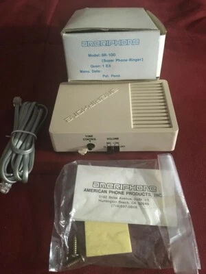 SUPER TIMBRE TELEFÓNICO Ameriphone & Pacific Bell Modelo #SR-100 - para sordos/discapacitados Foto 1 de 2