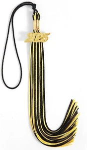 2025 Tassel Graduation, Graduation 2025, 9" Size with 2025 Black Gold - Picture 1 of 6