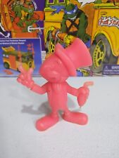 Vintage 1971 MARX Disney Jiminy Cricket Pink Plastic Figure 4-3/8"