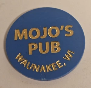 Mojo's Pub Waunakee WI Plastica Buono per bevanda a gettoni (P-25) - Foto 1 di 2