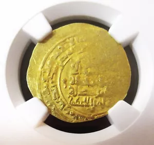 Dinar De Oro Seljuks Islámico (AH511-525) AU53 NGC - Imagen 1 de 4
