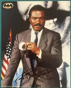 Foto 8x10 firmada por Batman autografiada por Billy Dee Williams “Harvey Dent” - Imagen 1 de 1