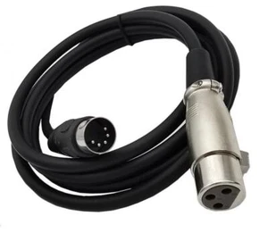 5 Pin Din Male to XLR 3 Pins Female Audio Cable for Music Instruments - 1.5m - Picture 1 of 4