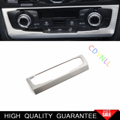 For Audi A4 A5 2009-2016 Silver Steels Central Console AC Switch Panel Trim 1* - Image 1 of 4