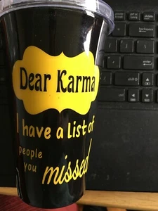 Reusable Cold Cup Plastic Tumbler w/ Lid & Straw - New - Picture 1 of 4