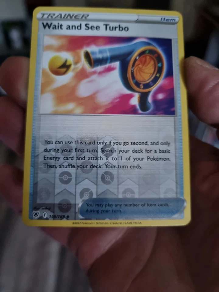 Pokémon TCG Wait and See Turbo Sword & Shield - Astral Radiance 158/189 Reverse - Image 1 of 1