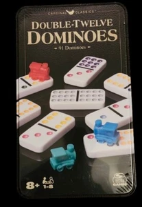 Cardinal Classics Double-Twelve Dominoes Set in Storage Tin | Dominoes for |... - Picture 1 of 3