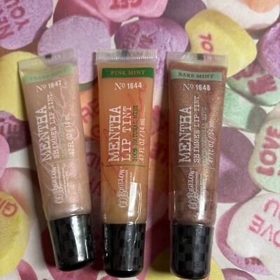 3 Bath & Body Works CO Bigelow Mentha Lip Tint Pink And Shimmer Lip Tint (2) - Image 1 of 4