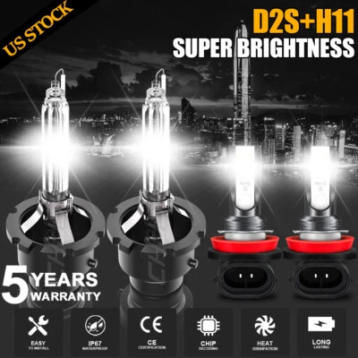 Para Infiniti Q60 2014-2019 HID/LED Faro Alto/Bajo + Kit de bombillas antiniebla Foto 1 de 4