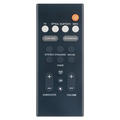 Mando a distancia reemplazado VDQ7630/SR-B20A apto para barra de sonido Yamaha Foto 1 de 4