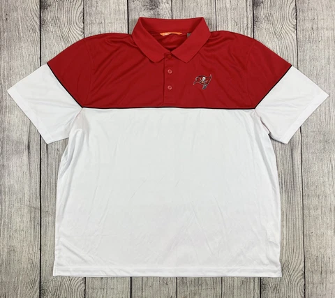 NWOT Tampa Bay Buccaneers Golf Polo Shirt Size XXL Cutter & Buck Cover