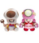 2pcs Super Mario Bros Captain Toad Toadsworth Mushroom Plush  Doll Toy Xmas Gift