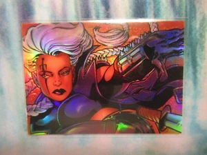 1997 Krom Productions Lethal Strike Chromium Holochrome Chase Card # 6 - Foto 1 di 2