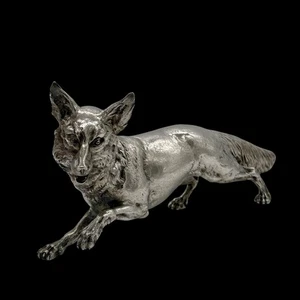 Großer moderner Sterling Silber Fuchs London 1965 - Bild 1 von 7