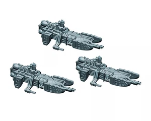 Wolf-Klasse Lanzen-Fregatten (3 Modelle) | Super Marines for Battlefleet Coloss - Picture 1 of 4