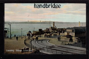 Liverpool, Landing Stage - colour printed postcard - Foto 1 di 1