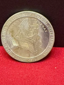 Casino Gaming Token One Dollar 1979 Riviera Las Vegas, Nevada Vintage 1$ Metal - Picture 1 of 2