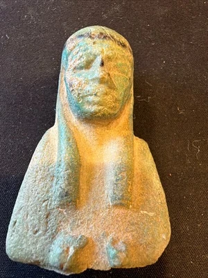 Busto pequeño verde egipcio Grand Tour antiguo siglo XVIII-XIX... Foto 1 de 4