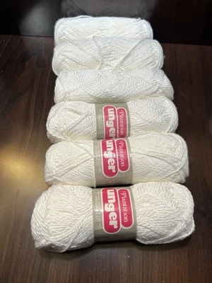 Hilo Plantation UNGER BLANCO 100% Algodón 50gr/102yds ea. Juego de 6 Foto 1 de 4