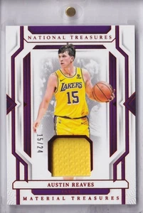 Panini National Treasures Patch 2023-24 Austin Reaves Game Worn JERSEY NO. 15/24 - Bild 1 von 2