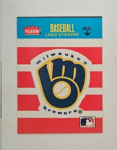 1987 Fleer Baseball Miniatures Milwaukee Brewers Sticker! - Picture 1 of 1