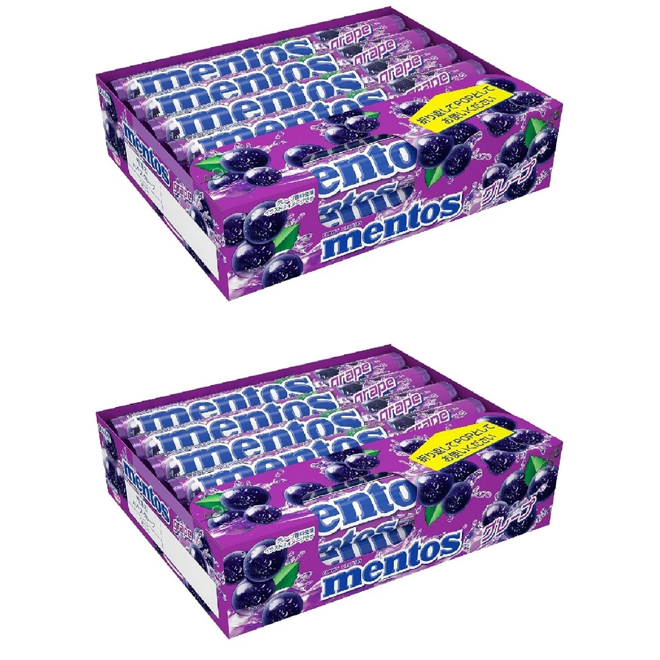 Mentos Chewy Mint Candy Roll Grape 1.32 ounce/14 Pieces (Pack of 12) Set of 2 - Image 1 of 4