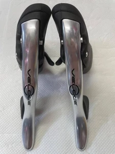 CAMPAHGNOLO VELOCE 10-fach Alu silber Ergo Power Shifter Bremshebel Set GEBRAUCHT - Bild 1 von 4