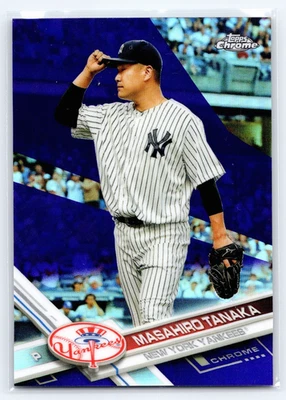 2017 Topps Chrome Purple Refractor /299 Masahiro Tanaka #157 - Image 1 of 3