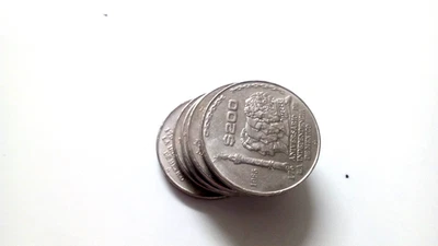 MÉXICO 1985 $200 Pesos, 175 Aniversario de la Independencia Lote de 5 monedas Foto 1 de 3