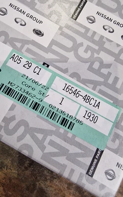 REPUESTO ELEMENTO FILTRO AIRE ORIGINAL NUEVO NISSAN X-TRAIL 2014-2022 165464BC1A Foto 1 de 2