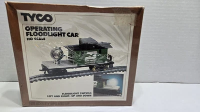 Vtg Ho Scale Tyco Operating Flood Light Car No 346 - Image 1 of 4
