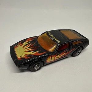 VTG 1972 Matchbox Superfast Lesney Sun Burner No. 37 - Black / Red Interior  - Picture 1 of 7