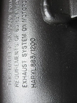 14-20 Harley Davidson Sportster XL 883  1200 Header & Mufflers Exhaust 64900377A - Image 1 of 4