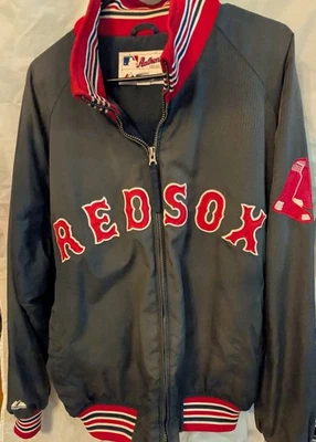 Vtg Majestic Authentic Collection Boston Red Sox Jacket Medium Full Zip MLB - Image 1 of 4