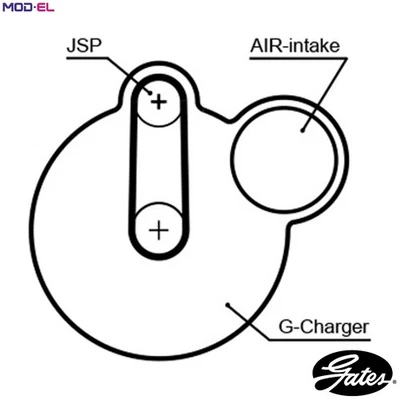 TIMING BELT 5640 FOR VW GOLF/II/Mk PASSAT CORRADO PG/1H 1.8L 4cyl GOLF II - Image 1 of 4
