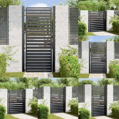 Gartentor Abschließbar Aluminium Metall Gartentorpfosten Gartentür Eingangstor - Bild 1 von 4