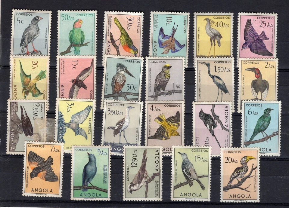 葡萄牙安哥拉、鸟、YV # 348/11,全套,MH — 第 1/1 张图片