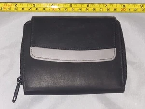 Portafoglio donna vera pelle portamonete portamonete wallet - Foto 1 di 7