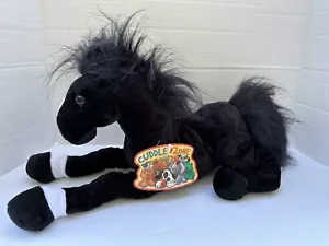 "Cuddle Zone 2001 Target Corp pony semental negro 13"" peluche Commonwealth" - Imagen 1 de 12