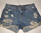 ARTICLES OF SOCIETY Women&#39;s JIMMY Buffet Distressed Destroyed Jean Shorts 27