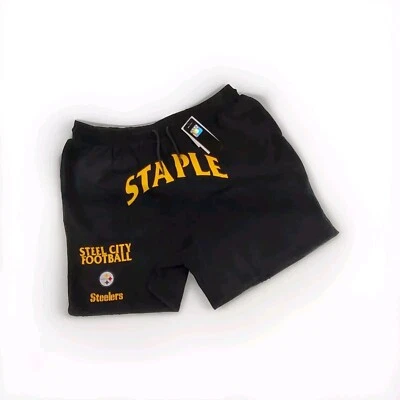 STAPLE X NFL Mens Pittsburgh Steelers Shorts Size 3xl - Image 1 of 2