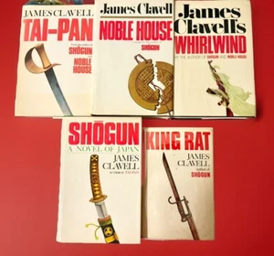 SHOGUN & 4 More HBs James Clavell Taipan Noble House Whirlwind King Rat THE SAGA - Picture 1 of 24