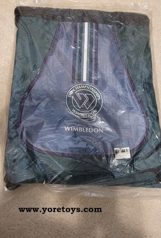 Vintage Wimbledon The Championships Drawstring Gym Bag W25016 New in Bag Cover