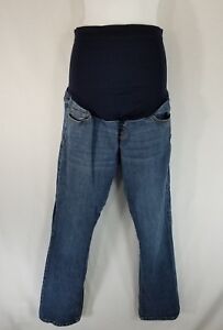 Liz Lange Maternity Jeans for Target Size 4 Blue Pull On Full Panel Denim Pants