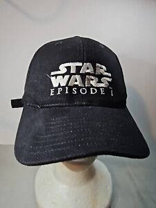 Vintage Star Wars Episode 1 Black Hat Strap Back Pepsi  Embroidered 