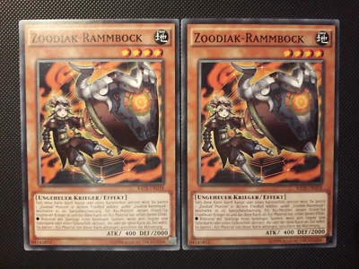 Yu-Gi-Oh! 2x Zoodiak-Rammbock, RATE-DE018, Common, 2.Auflage, NM-EX - Bild 1 von 4