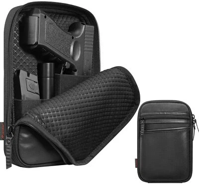Pistol Gun Holster Concealed Carry Gun Pouch Pack Waist Pocket with Belt Loops - Image 1 of 4