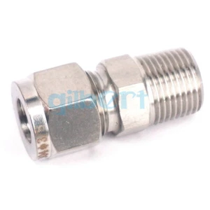 Tubo de metal 304 de acero inoxidable 3/8"" NPT macho - ajuste de tubo de acero inoxidable 304 accesorio de compresión - Imagen 1 de 4